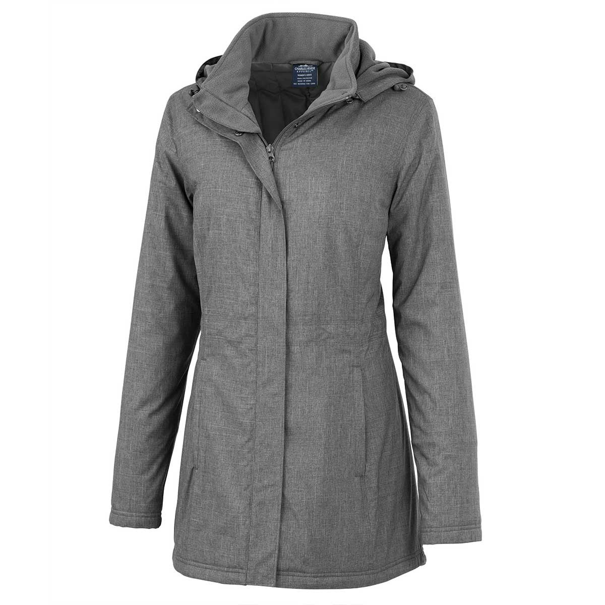 Charles River Women's Grey Melange Stylish Journey Parka