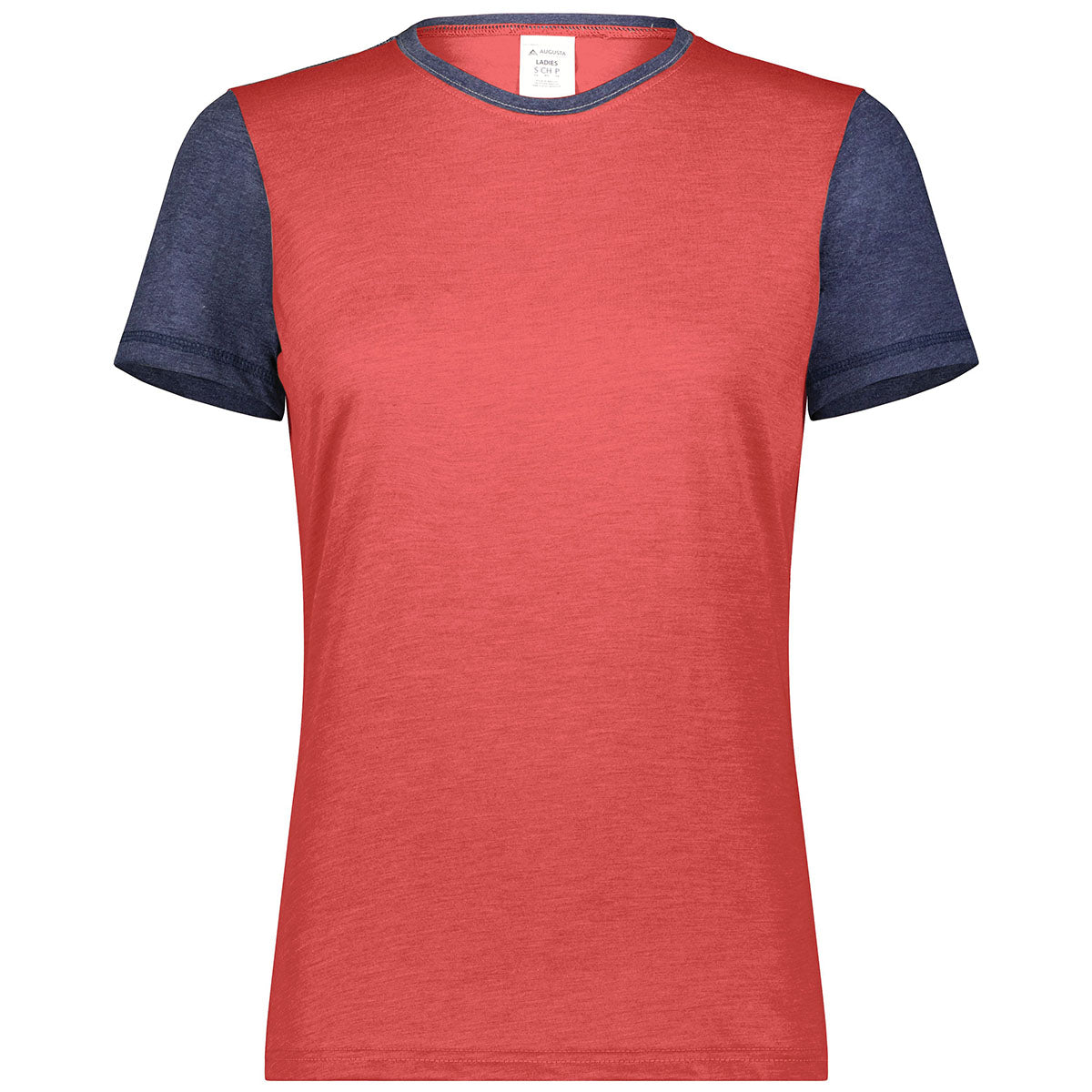 Augusta Sportswear Women's Scarlet/Navy Gameday Vintage Ringer Tee - Stand Out in Style!