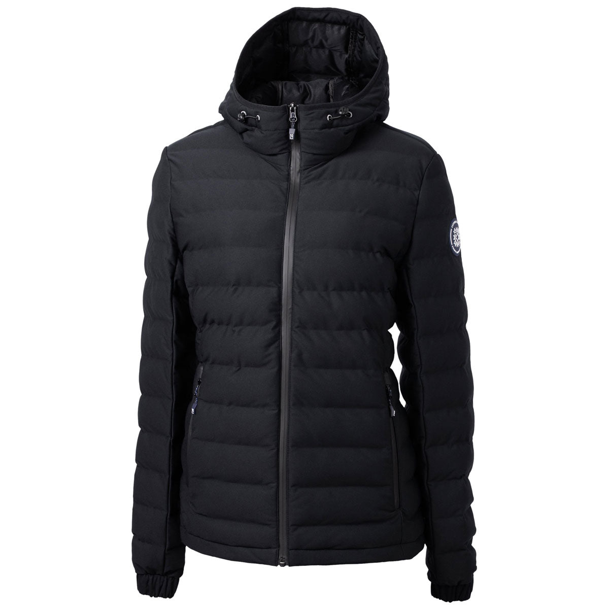 Cutter & Buck Women's Black Ridge Repreve Eco Insulated Stylish Puffer Jacket
