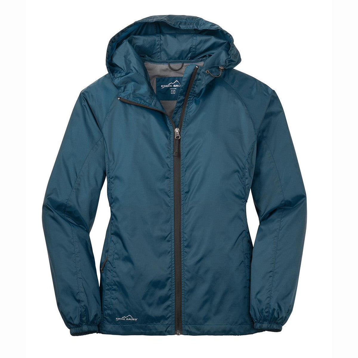 Eddie Bauer Women's Stunning Adriatic Blue Packable Wind Jacket
