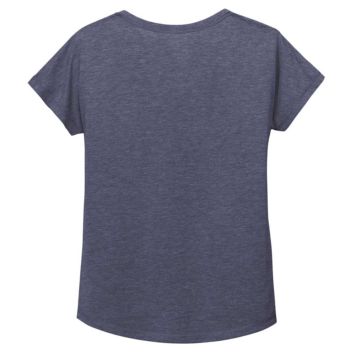 Sport-Tek Women's True Navy Heather PosiCharge Tri-Blend Wicking Dolman Tee - The Ultimate Comfort Tee