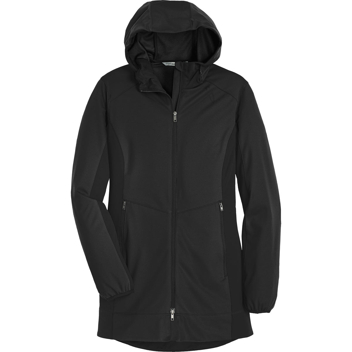 Port Authority Women's Stunning Deep Black Active Hooded Soft Shell Jacket