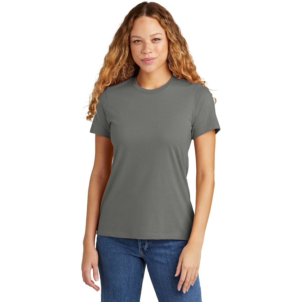 Gildan Women's Gunmetal Softstyle CVC T-Shirt: A Stylish Must-Have!
