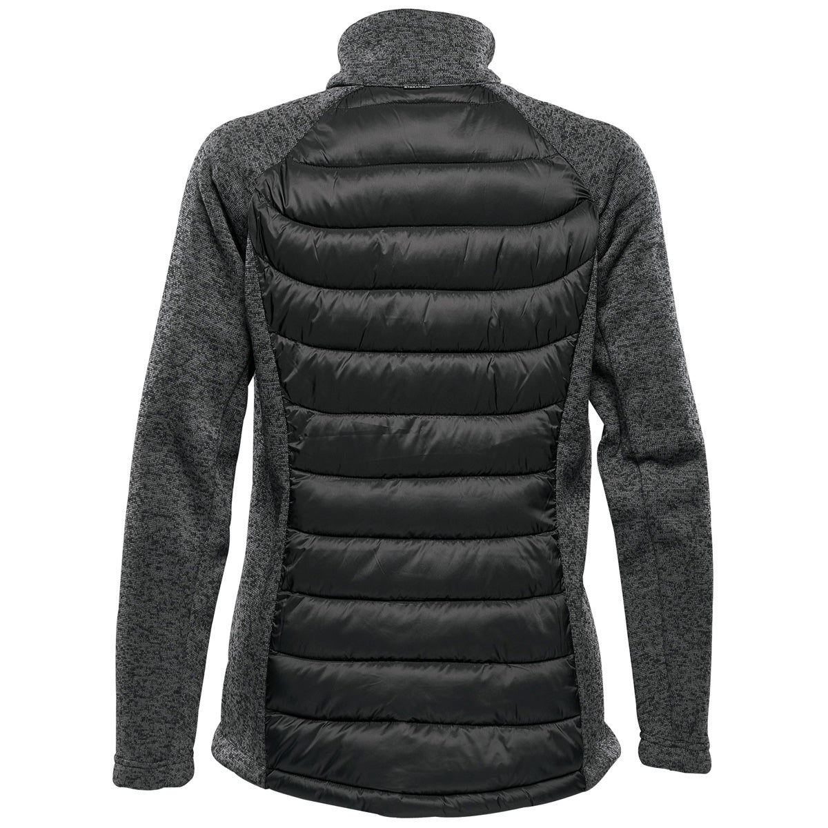 Stormtech Women's Black/Dolphin Heather Narvik Hybrid Jacket - A Futuristic Cold-Weather Essential
