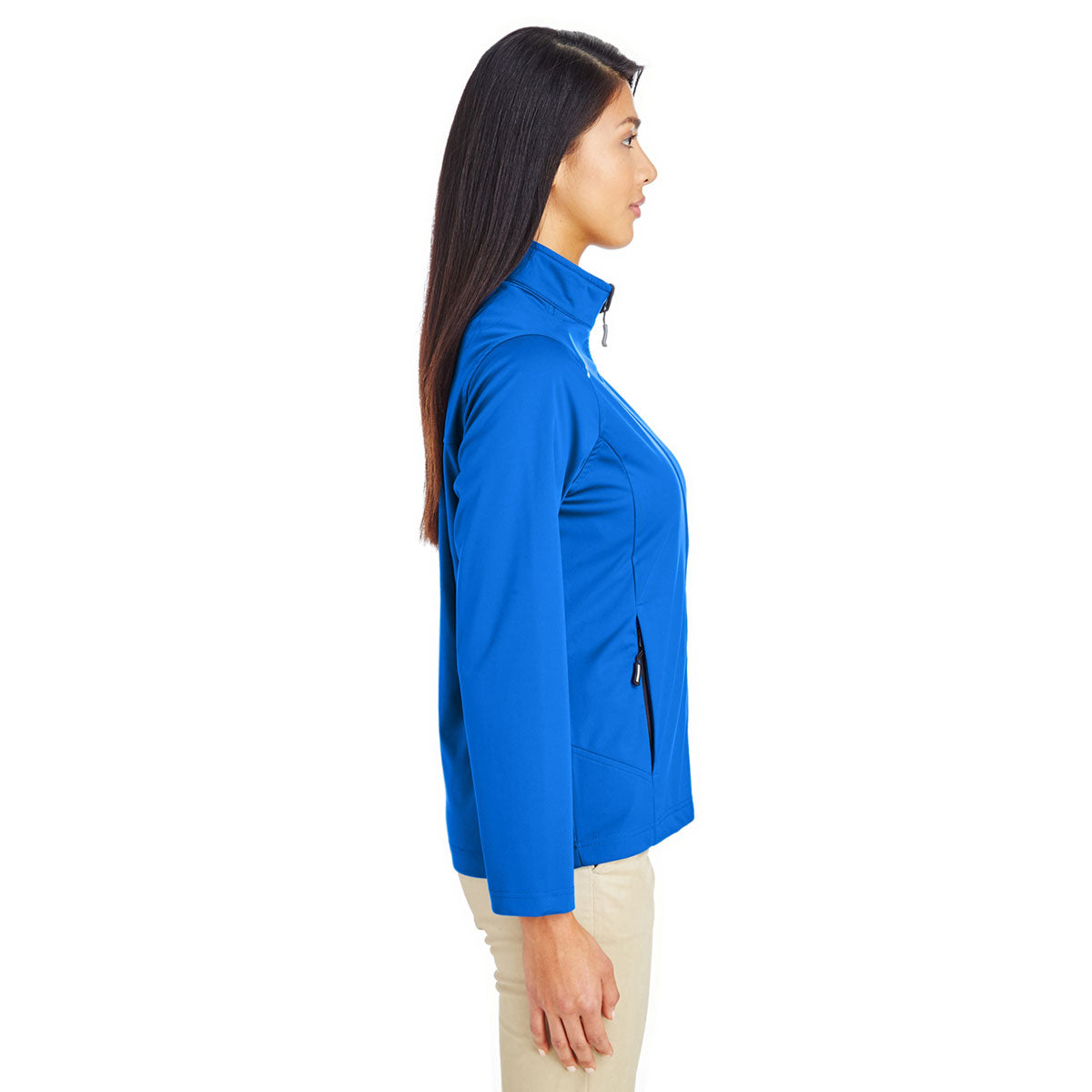 Core 365 Women's True Royal Techno Lite Three-Layer Knit Tech Shell - The Ultimate Corporate Activewear