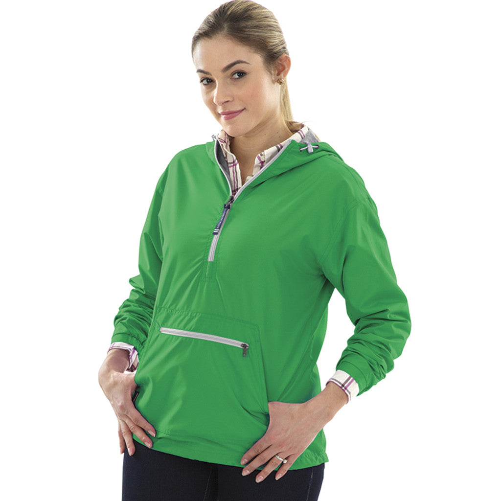 Charles River Women's Stunning Kelly Green Chatham Anorak - Your Outdoor Essential!