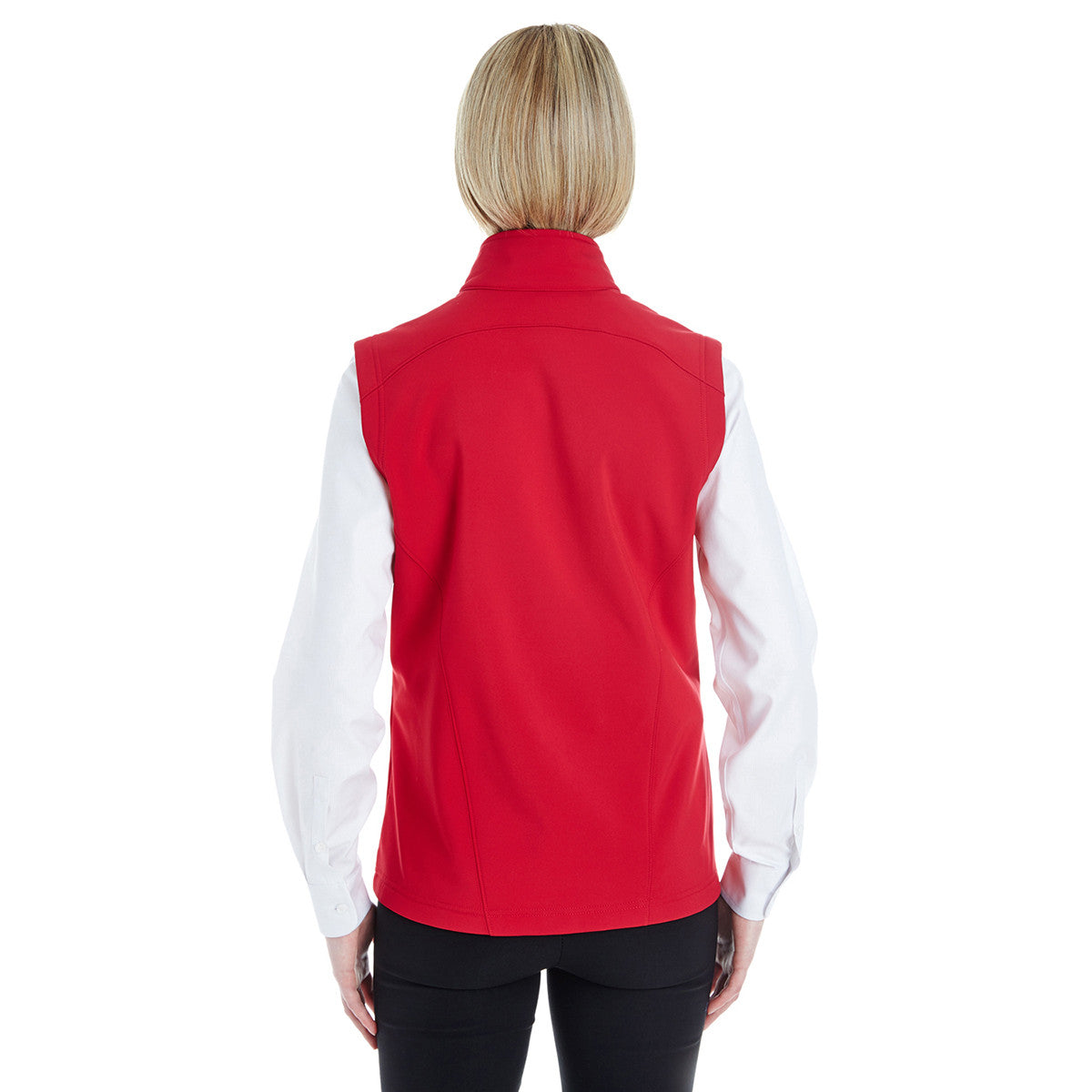 Core 365 Women's Stunning Red Cruise Two-Layer Fleece Bonded Soft Shell Vest - A Must-Have!