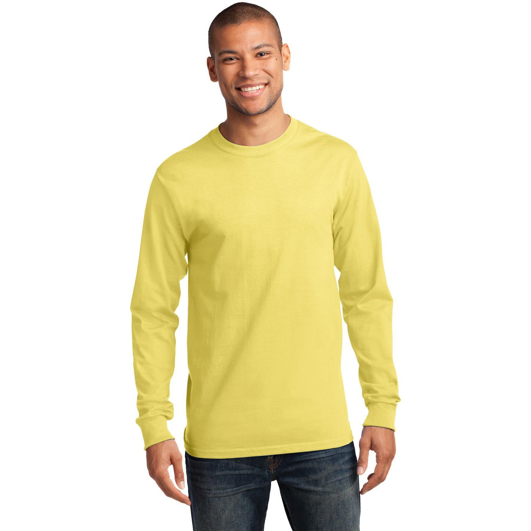 Don't Miss Out! Port & Company Tall Long Sleeve Essential Tee on Closeout