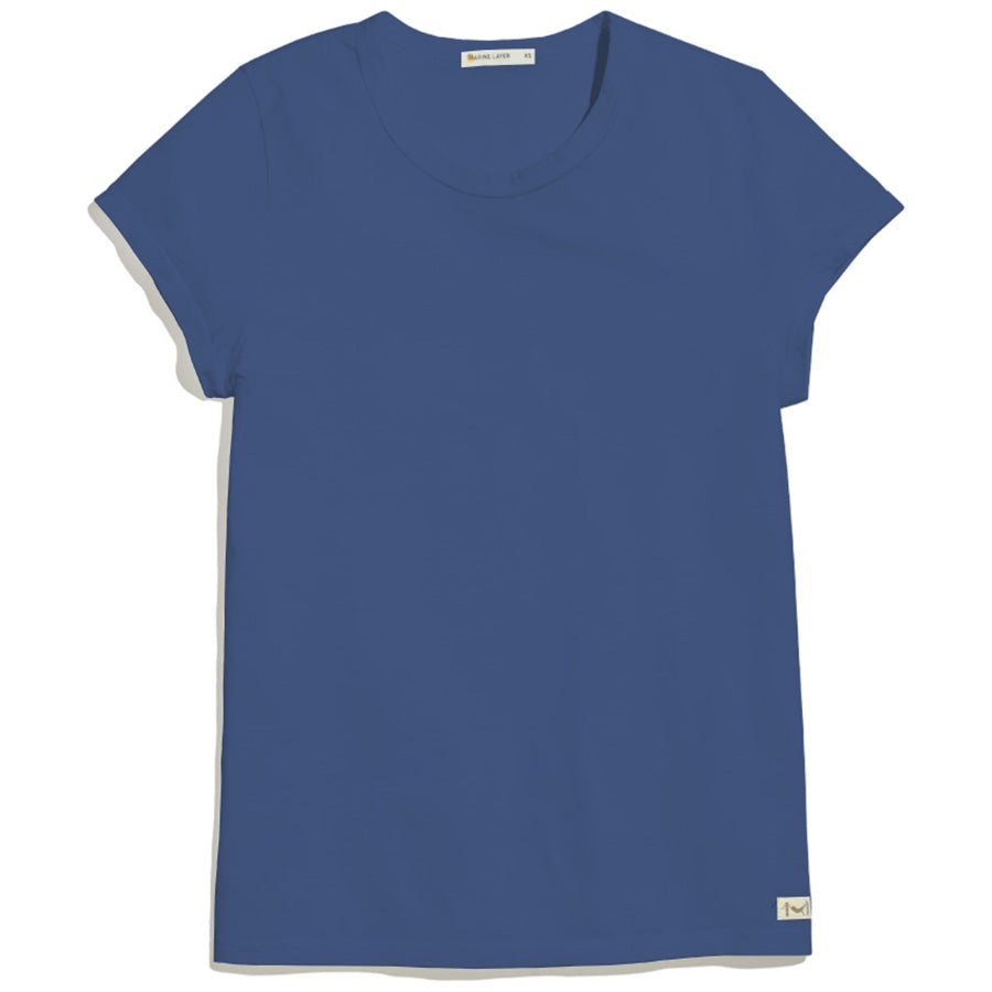 Marine Layer Women's Stunning Faded Navy Signature Crew T-Shirt
