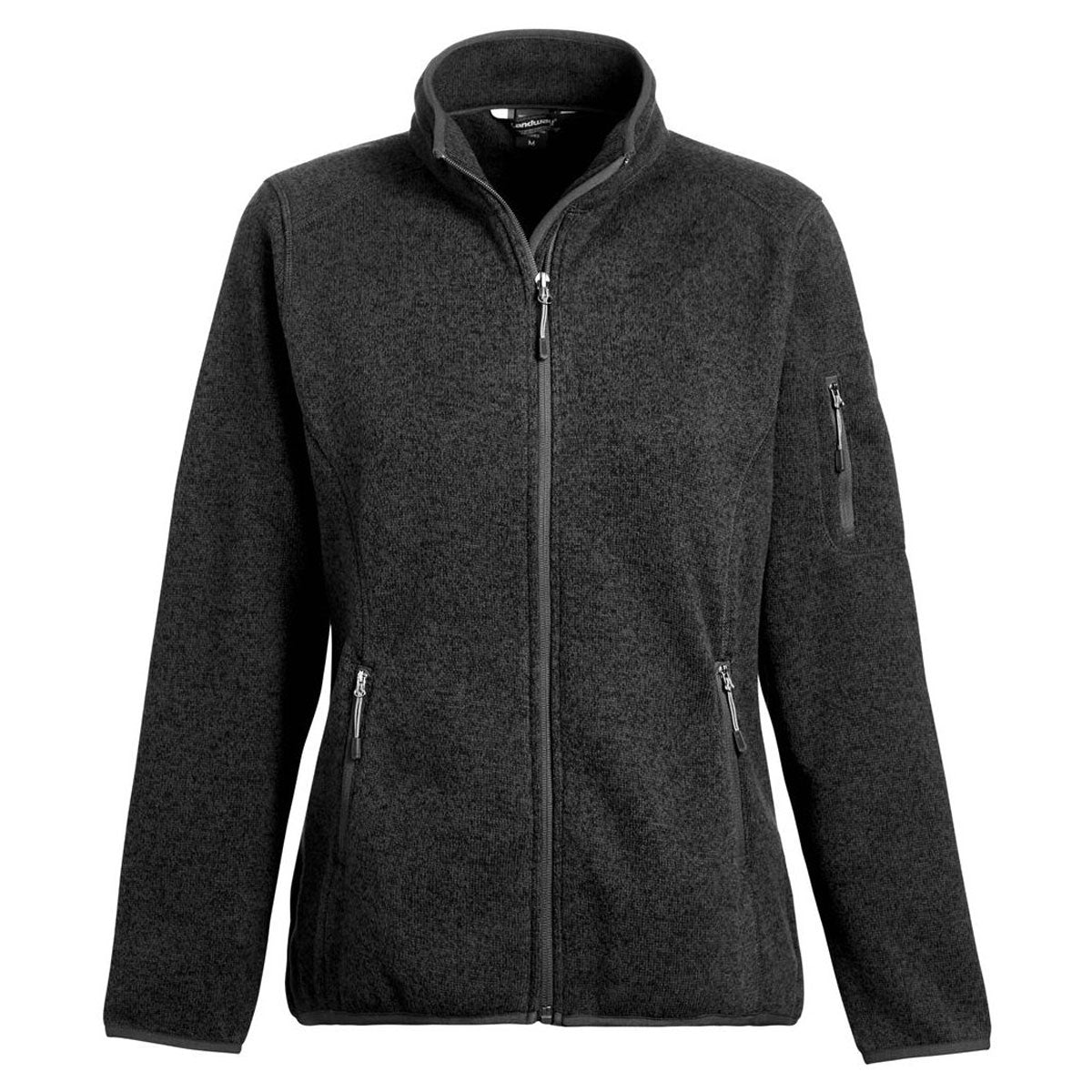 Landway Women's Stylish Heather Black Ashton Sweater Knit Fleece