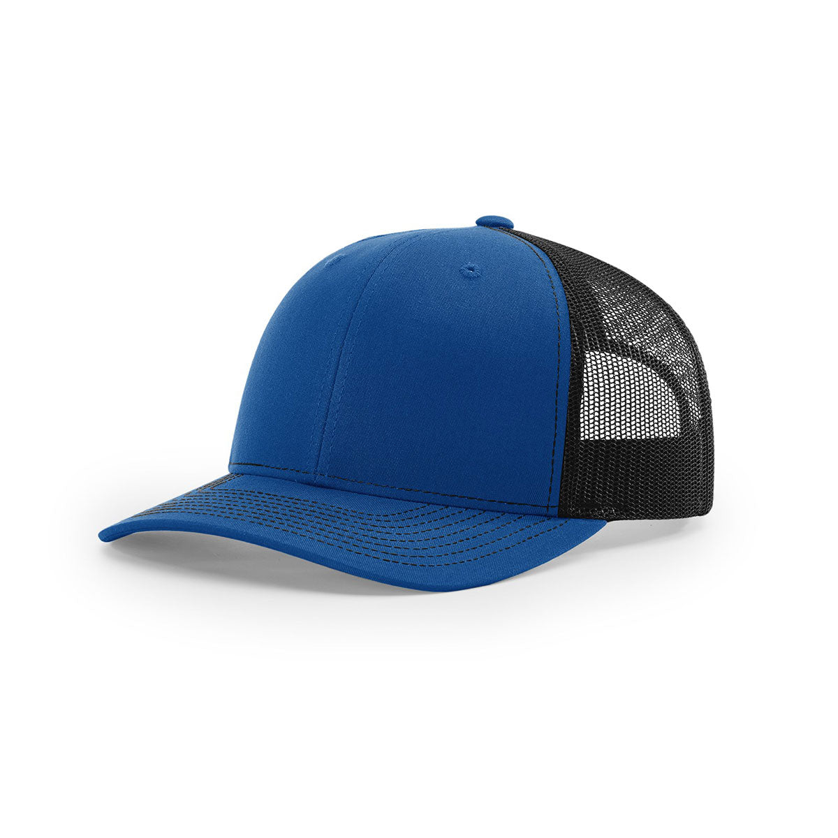 Richardson Royal/Black Mesh Back Split Trucker Hat - The Ultimate Branding Accessory