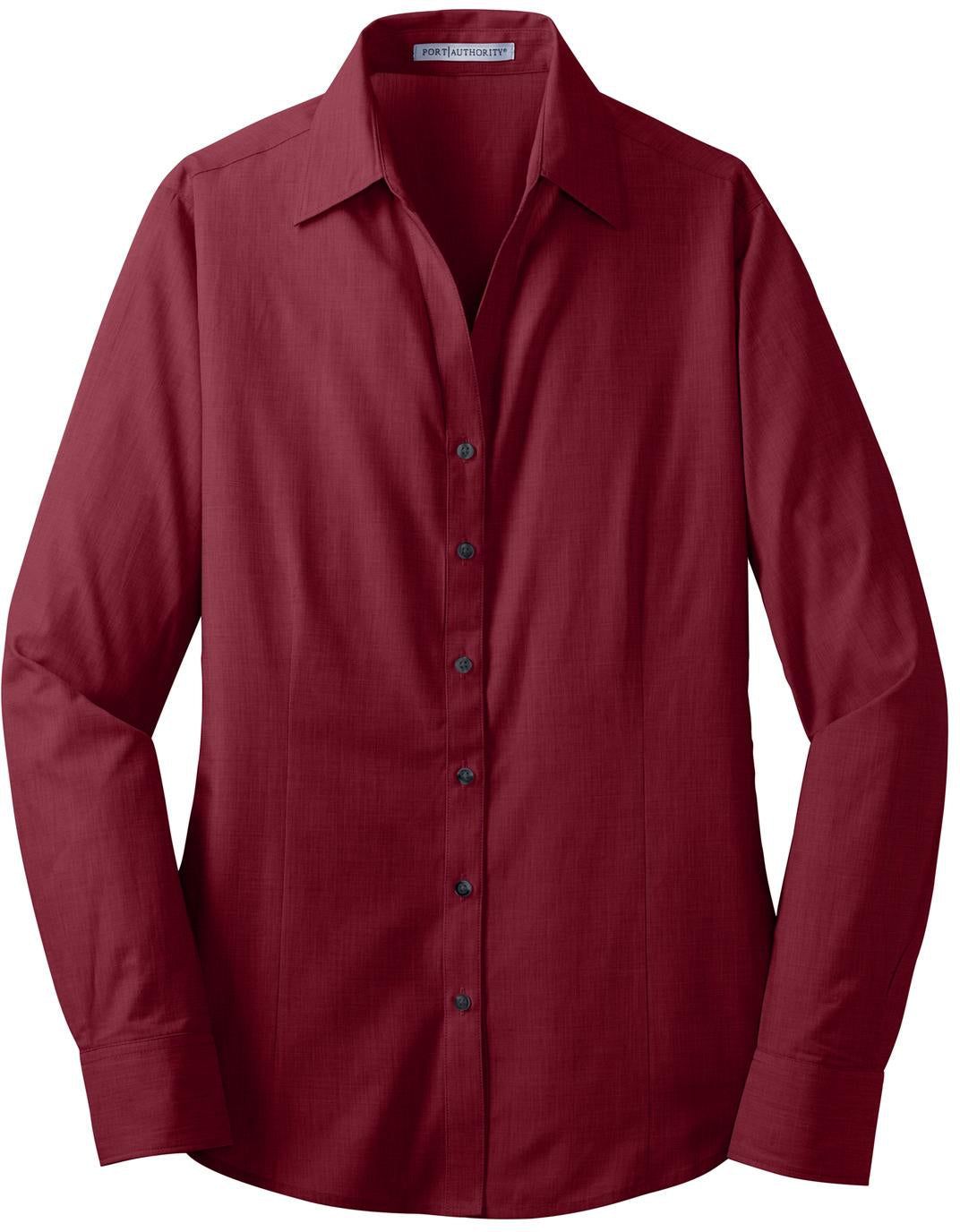 Don't Miss! Port Authority Ladies' Crosshatch Easy-Care Shirt - On Closeout!