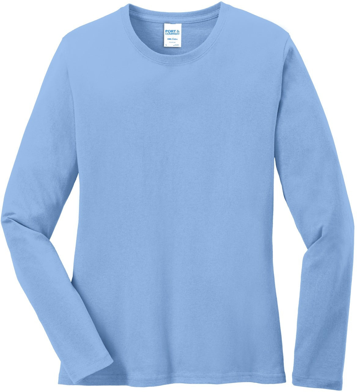 Hurry! Limited Stock - Port & Company Ladies Long Sleeve Cotton T-Shirt