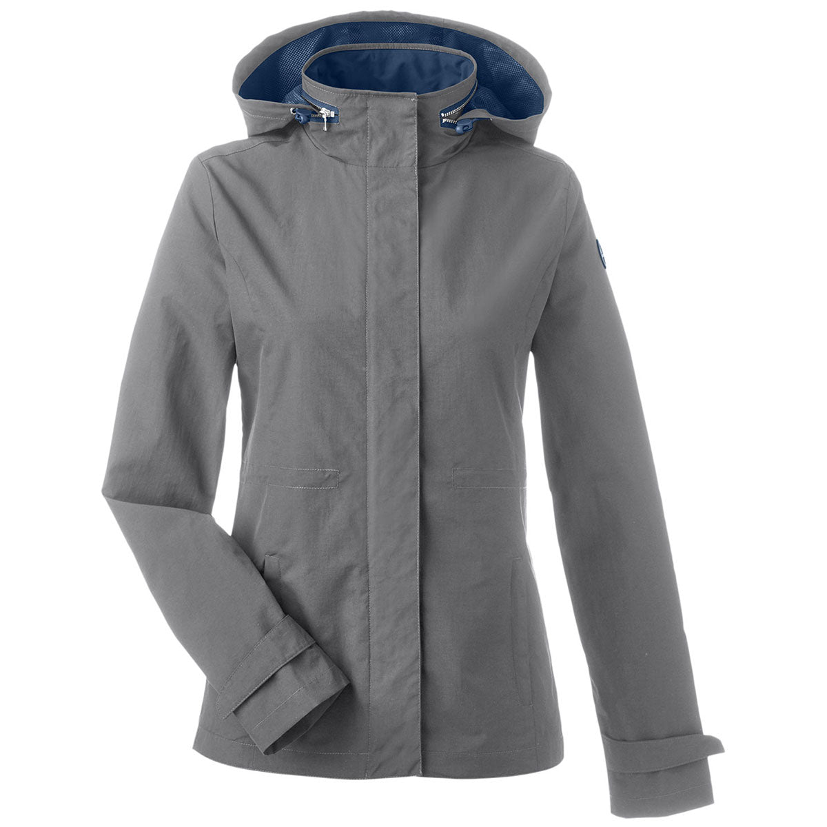 Nautica Women's Stunning Graphite Voyage Raincoat: A Must-Have for Outdoor Enthusiasts