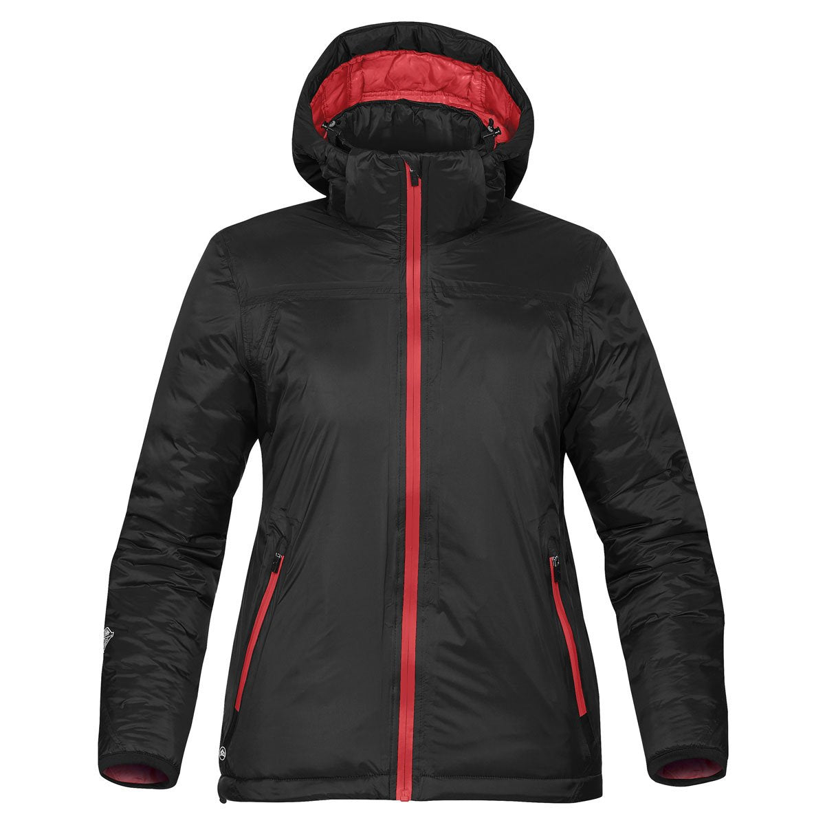 Stormtech Women's Stylish Black/Bright Red Thermal Jacket for Winter