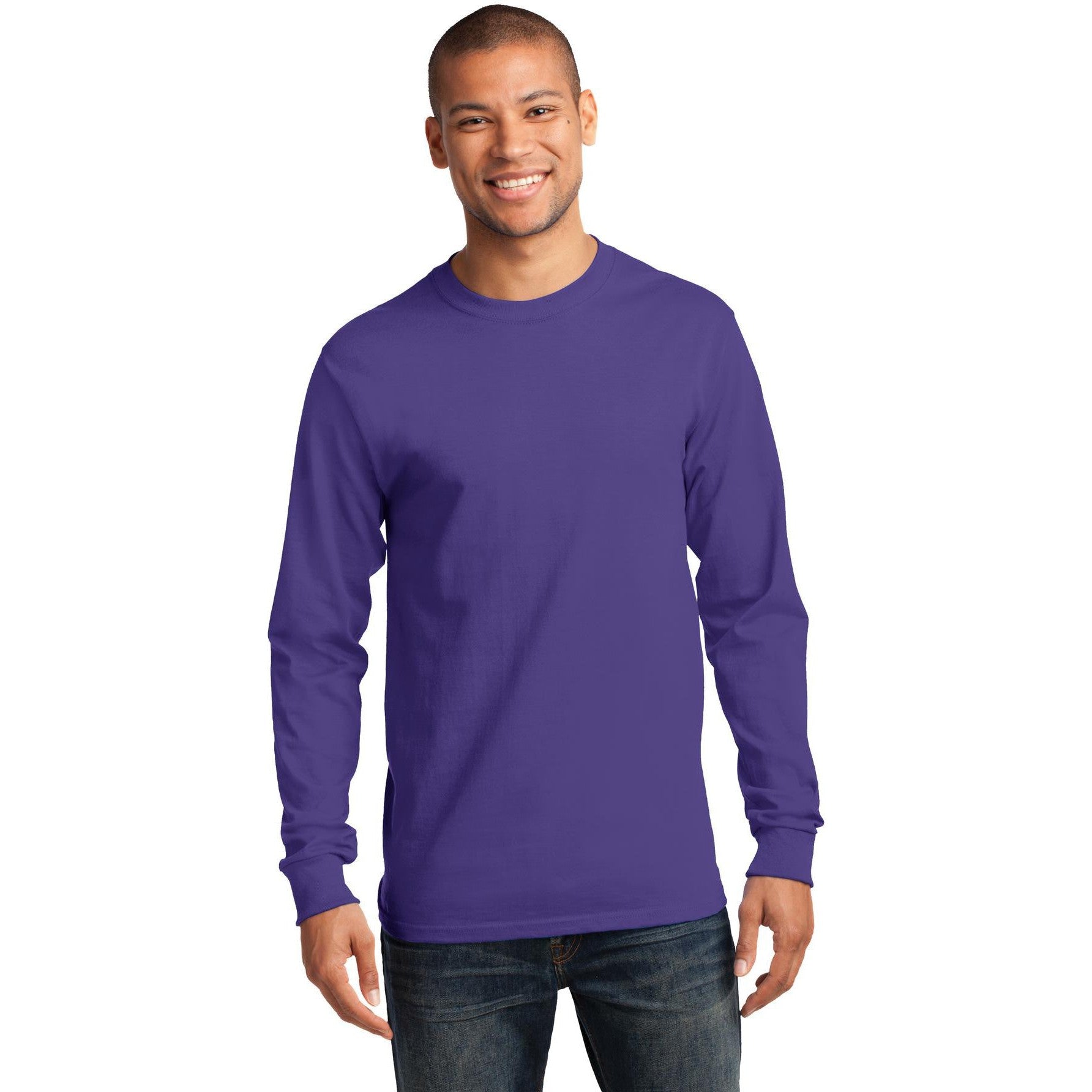 Don't Miss Out! Port & Company Tall Long Sleeve Essential Tee on Closeout