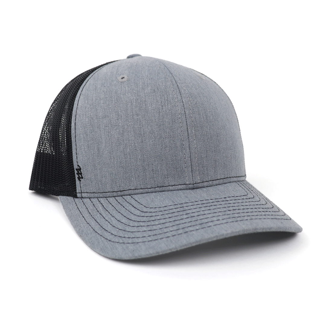 Zusa Heather Grey/Black Open Road Trucker Cap - The Ultimate Sustainable Headwear