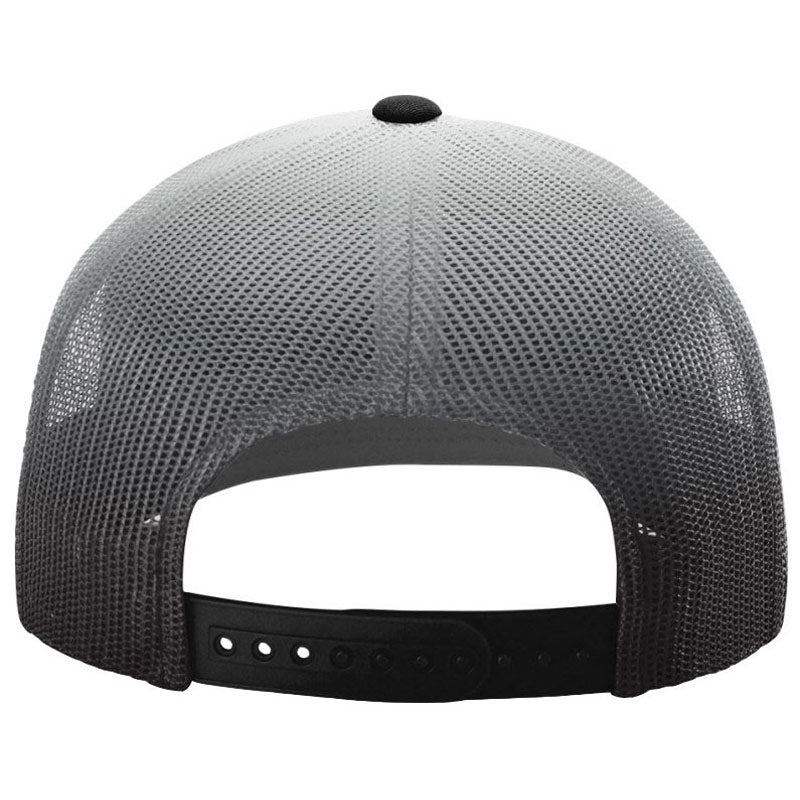 Richardson Stunning Black/White Fade Printed Mesh Trucker Hat - A Must - Have for Outdoor Enthusiasts