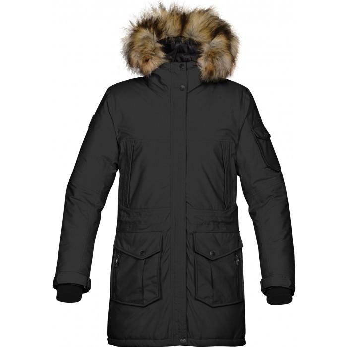 Stormtech Women's Stylish Black Explorer Parka for Adventures