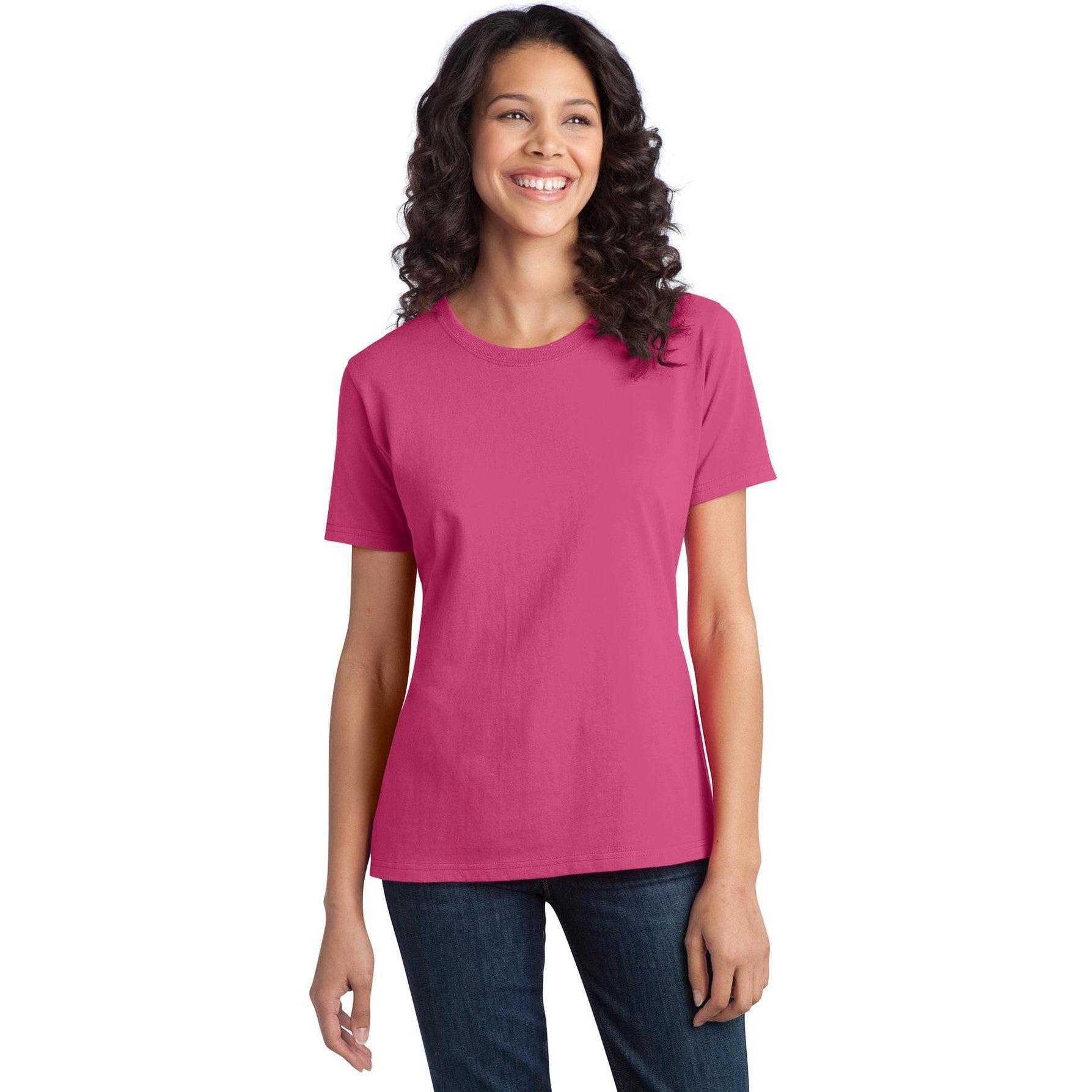 Hurry! Port & Company Ladies' Ring Spun Cotton Tee - Clearance Sale!