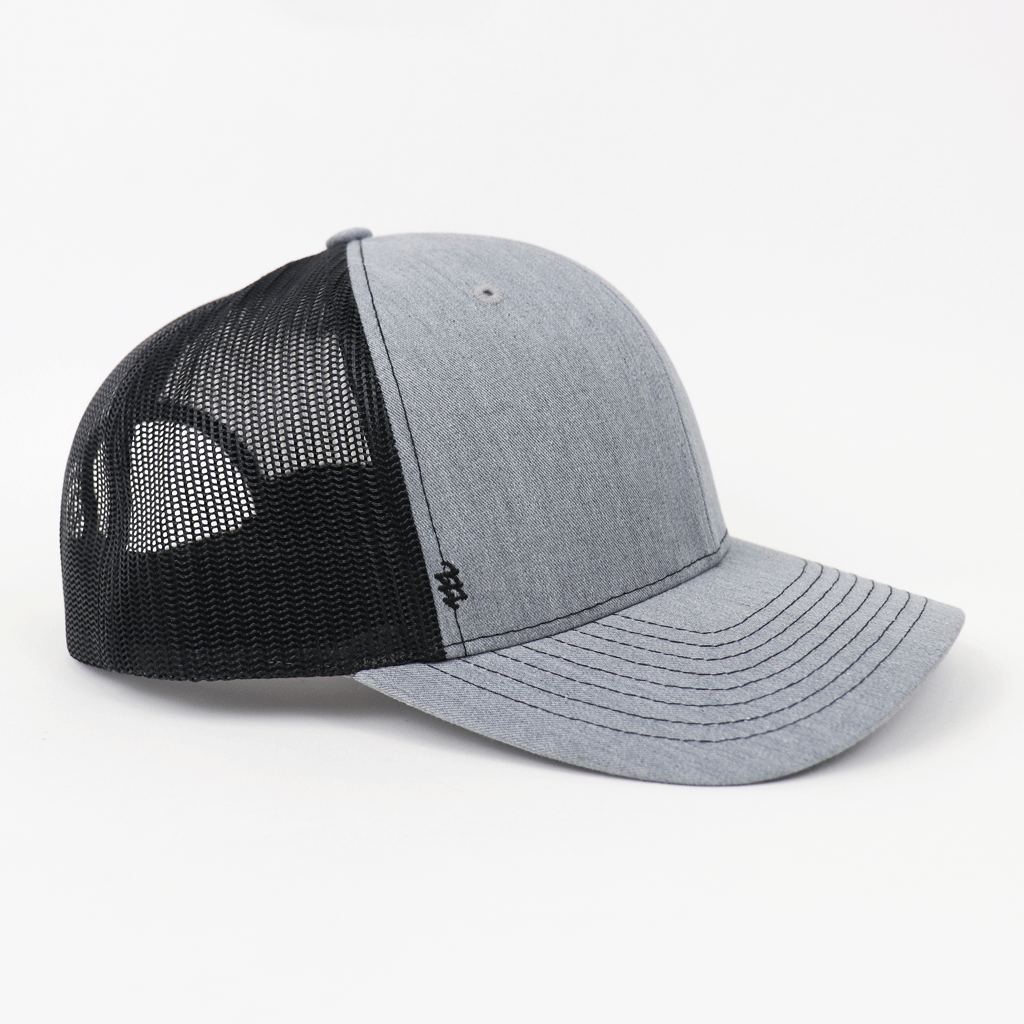 Zusa Heather Grey/Black Open Road Trucker Cap - The Ultimate Sustainable Headwear