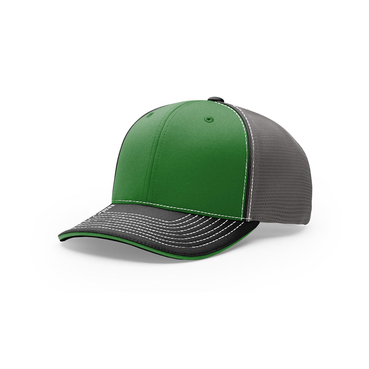 Richardson Kelly Tri-Color R-Flex Sport Cap: Charcoal & Black On-Field Excellence
