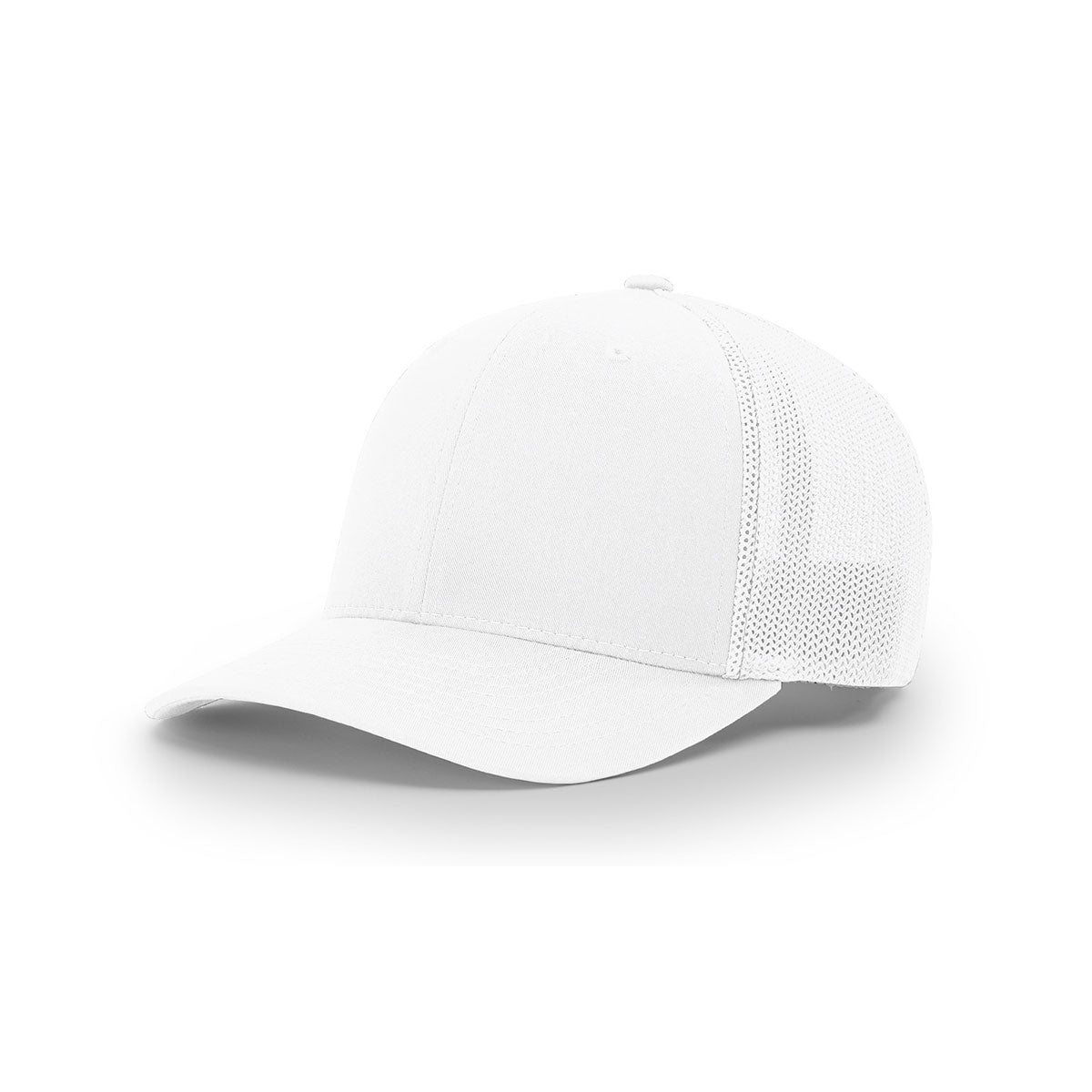 Richardson R-Flex White Mesh Back Solid Trucker Hat - Promote Your Brand!
