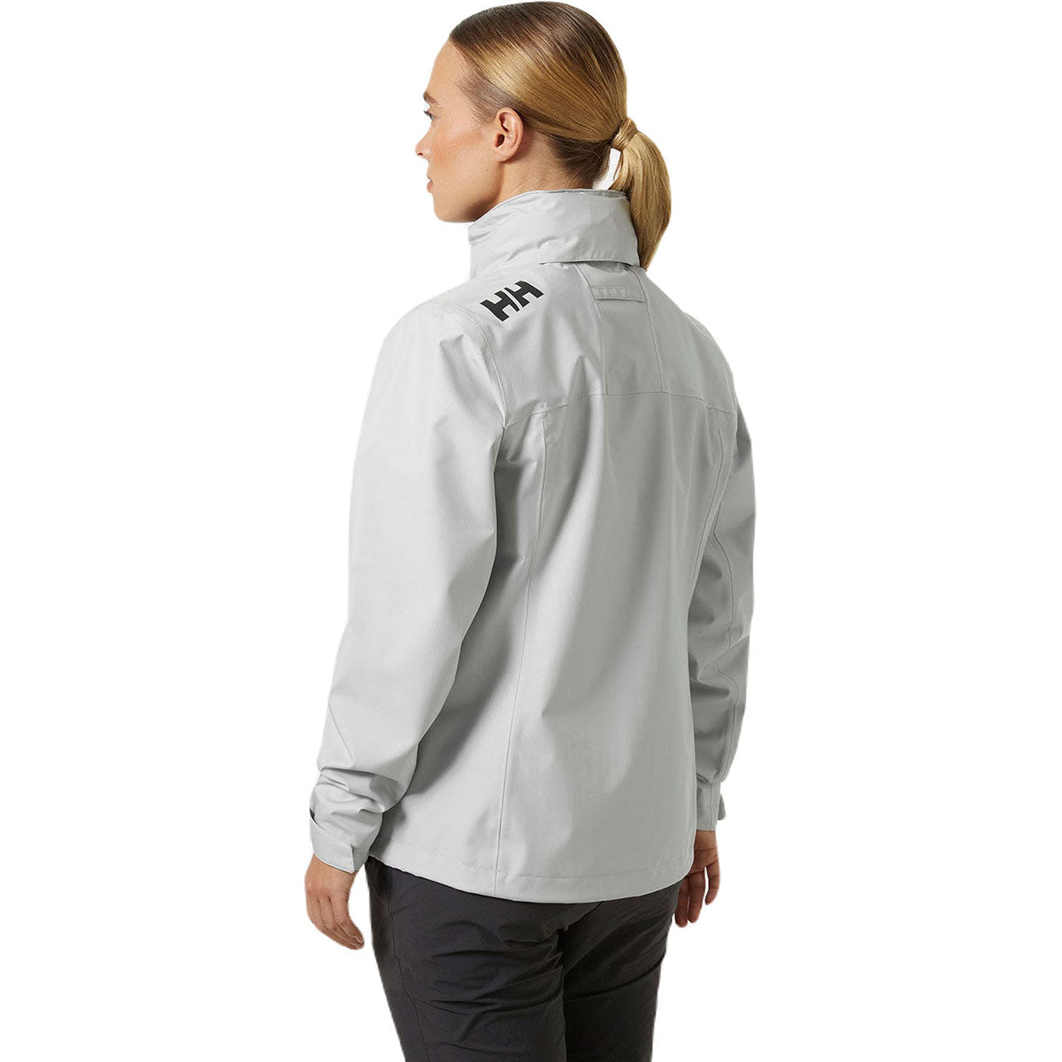 Helly Hansen Women's Grey Fog Crew Hooded Jacket 2.0 - The Ultimate Water-Ready Jacket