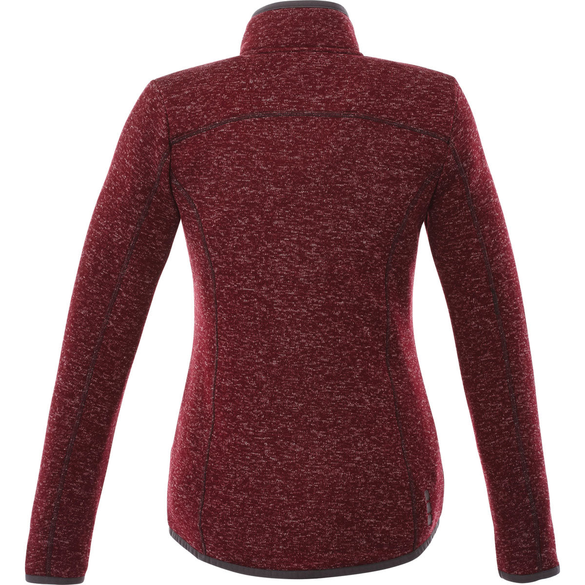 Elevate Women's Maroon Heather Tremblant Knit Jacket - A Must - Have for Brand Promotion
