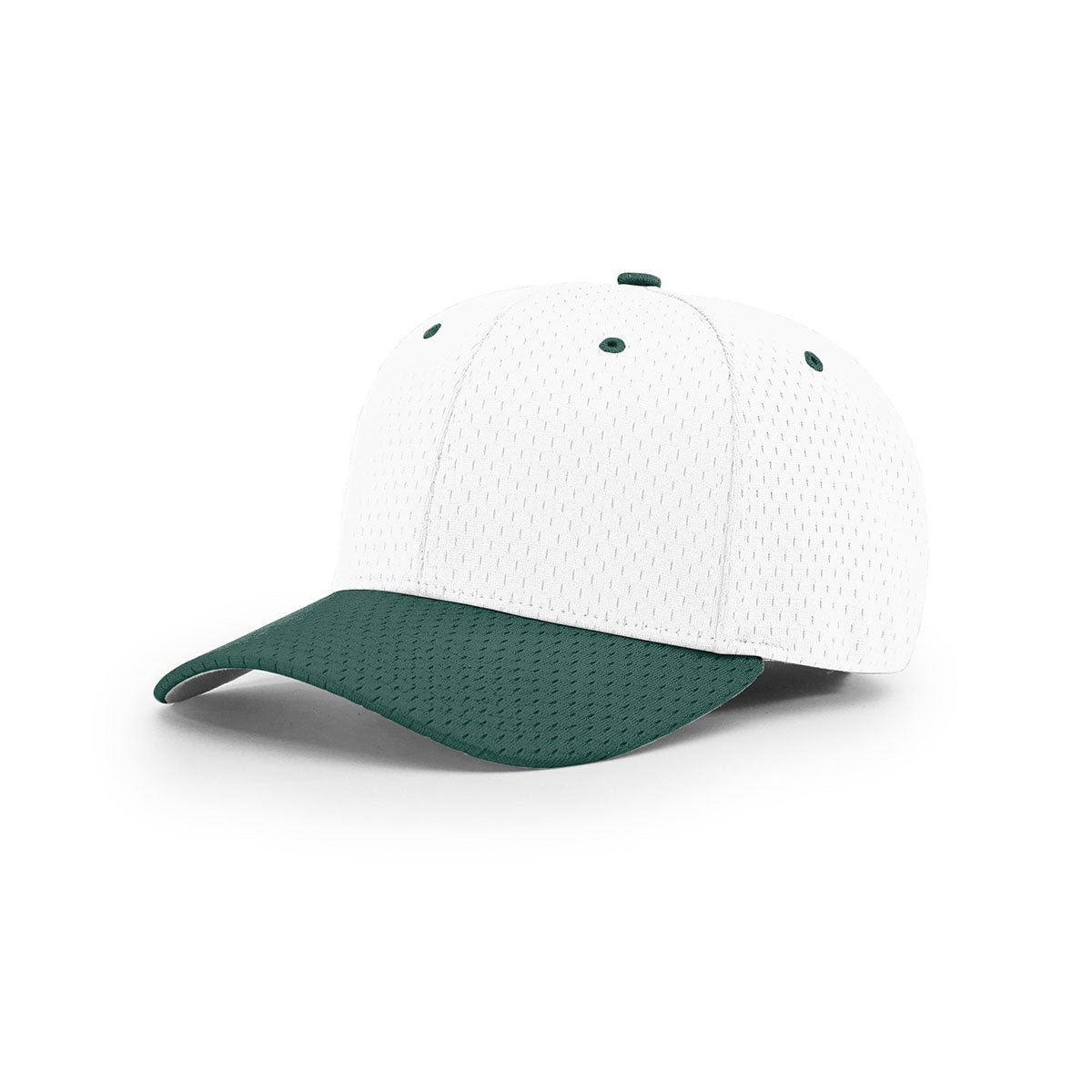 Richardson White/Dark Green On-Field Pro Mesh R-Flex Cap: A Breathable Sports Essential