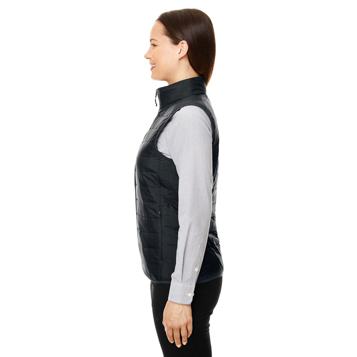 Core 365 Women's Stylish Black Prevail Packable Puffer Vest - Your Outdoor Essential