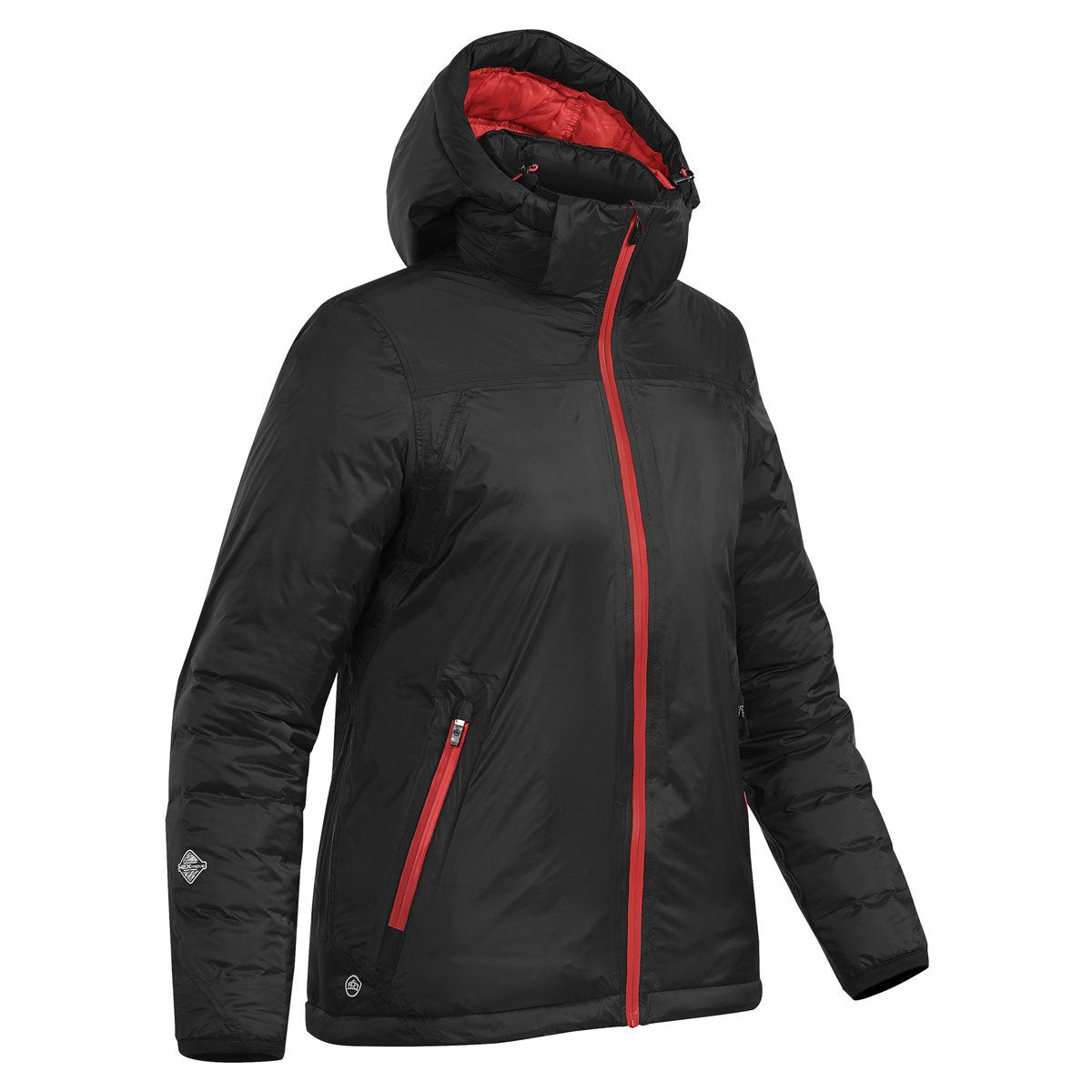 Stormtech Women's Stylish Black/Bright Red Thermal Jacket for Winter