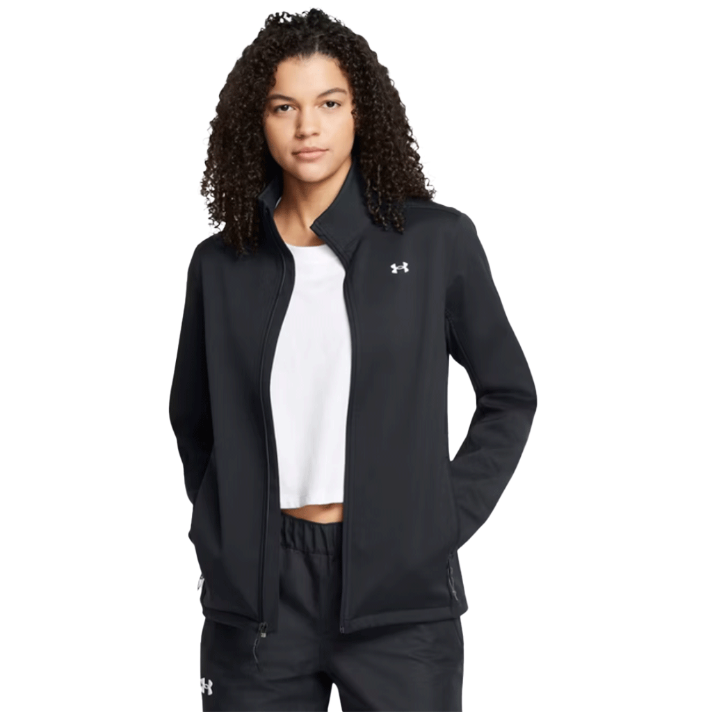 Under Armour Women's Stylish Black/White Storm Cold Gear Infrared Shield 2.0 Jacket - A Must-Have!