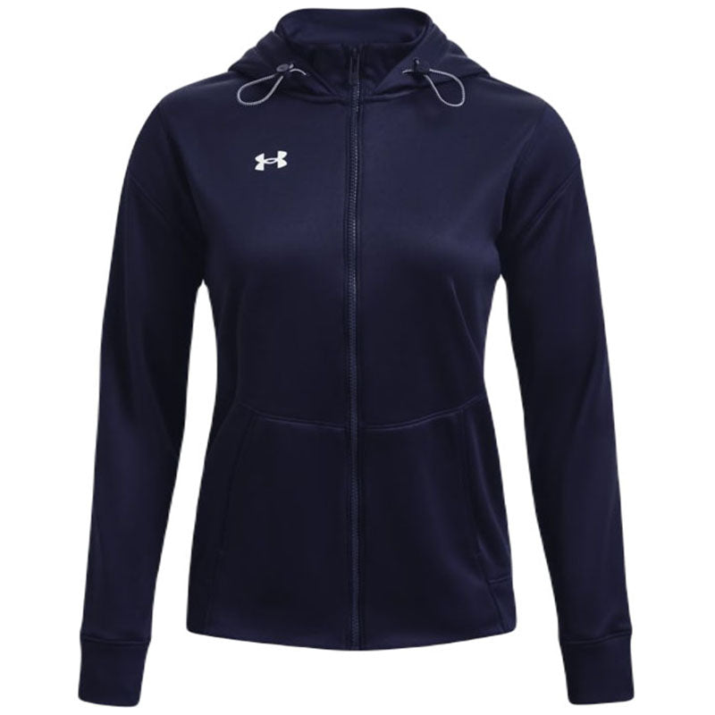 Under Armour Women's Stunning Midnight Navy Fleece Storm Full Zip - A Must - Have!