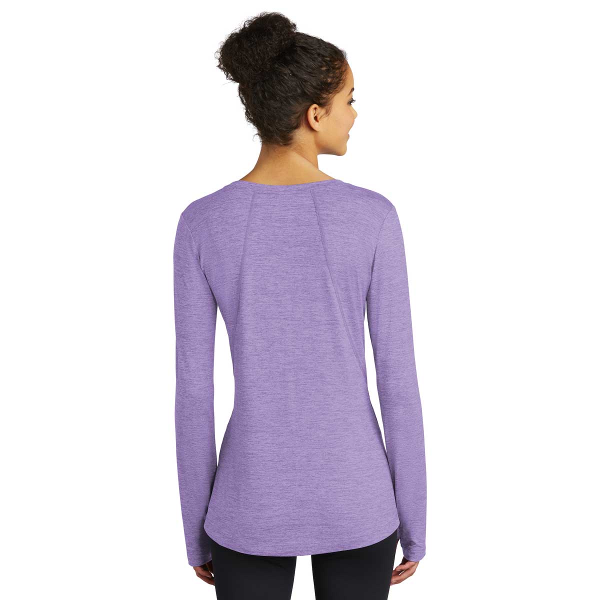Sport-Tek Women's Hyacinth Heather Exchange 1.5 Long Sleeve Crew: A Stylish and Functional Top