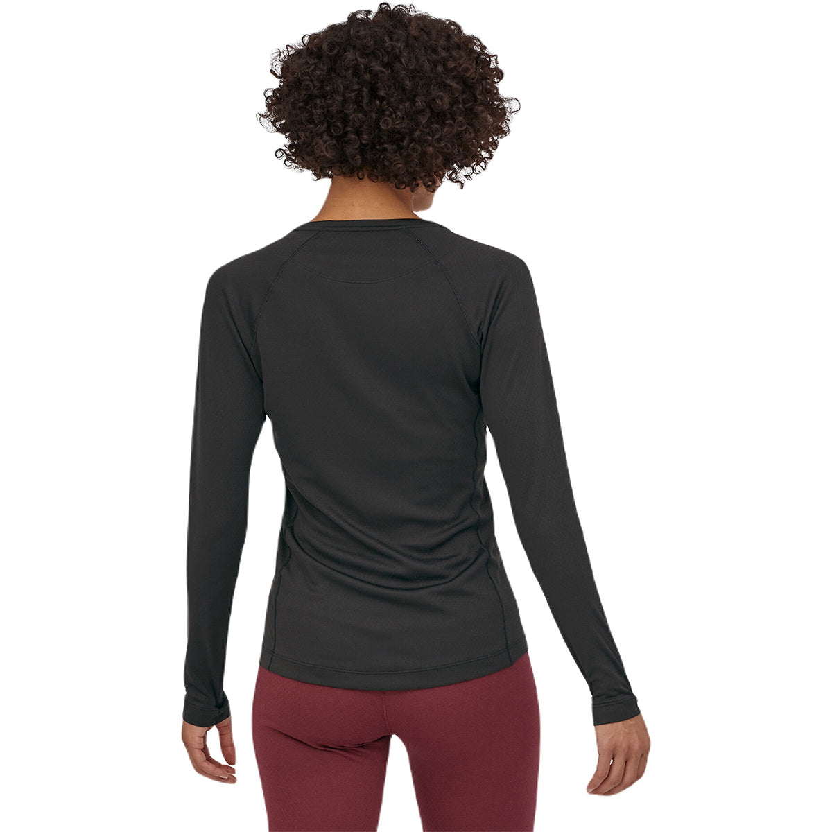 Patagonia Women's Stunning Black Capilene Midweight Crew - A Must-Have for Adventure Seekers!