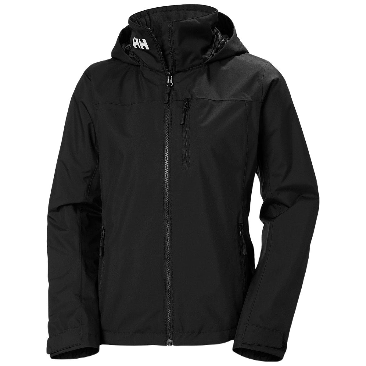 Helly Hansen Women's Stunning Black Crew Hooded Midlayer Jacket 2.0