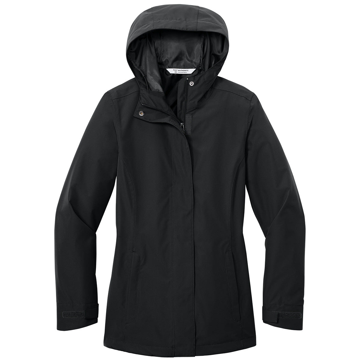 Port Authority Women's Stunning Deep Black C-FREE Rain Jacket