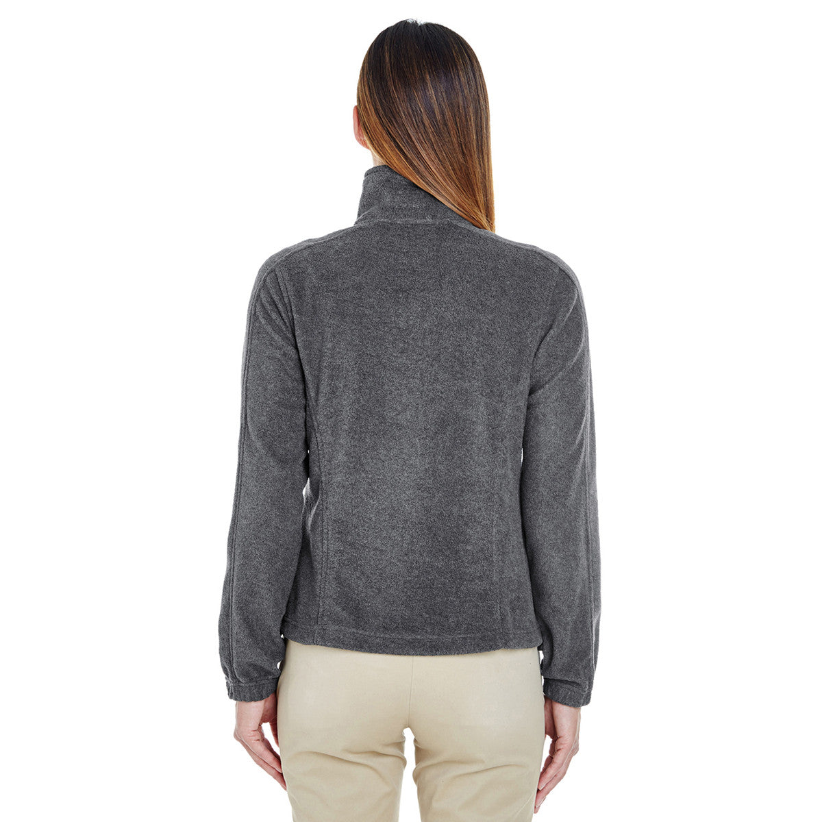 UltraClub Women's Charcoal Iceberg Fleece Full-Zip Jacket - The Ultimate Cold-Weather Essential