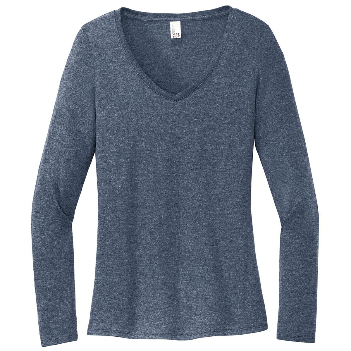 District Women's Navy Frost Perfect Tri Long Sleeve V-Neck Tee: The Ideal Employee Gift