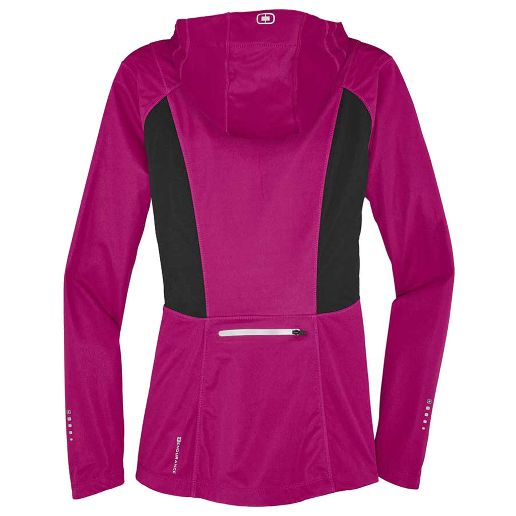 OGIO Endurance Women's Flush Pink/Blacktop Pivot Soft Shell - Unstoppable Style for Active Women