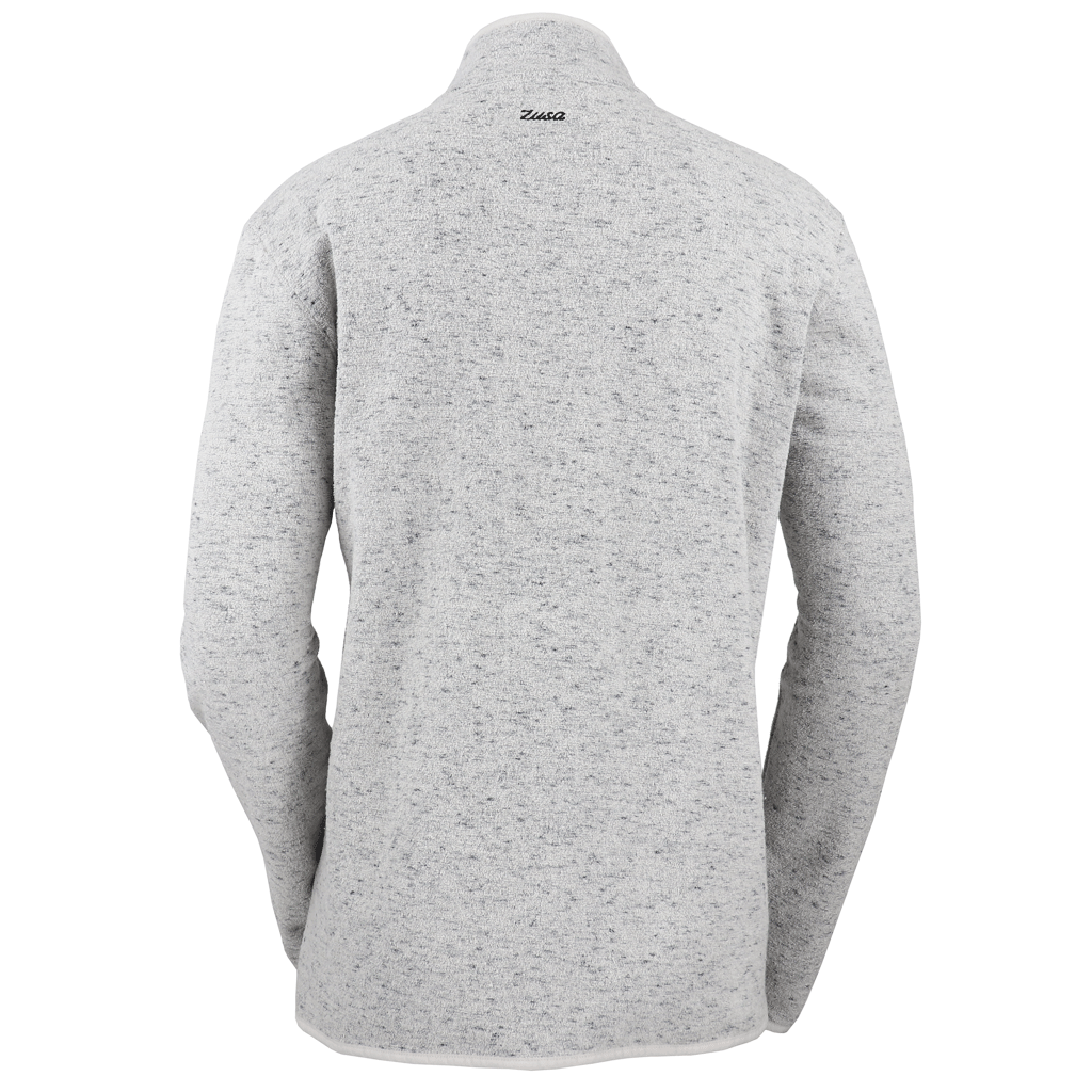Zusa Men's Oatmeal Heather Chilly Fleece Quarter Zip - The Ultimate Business Casual Layer