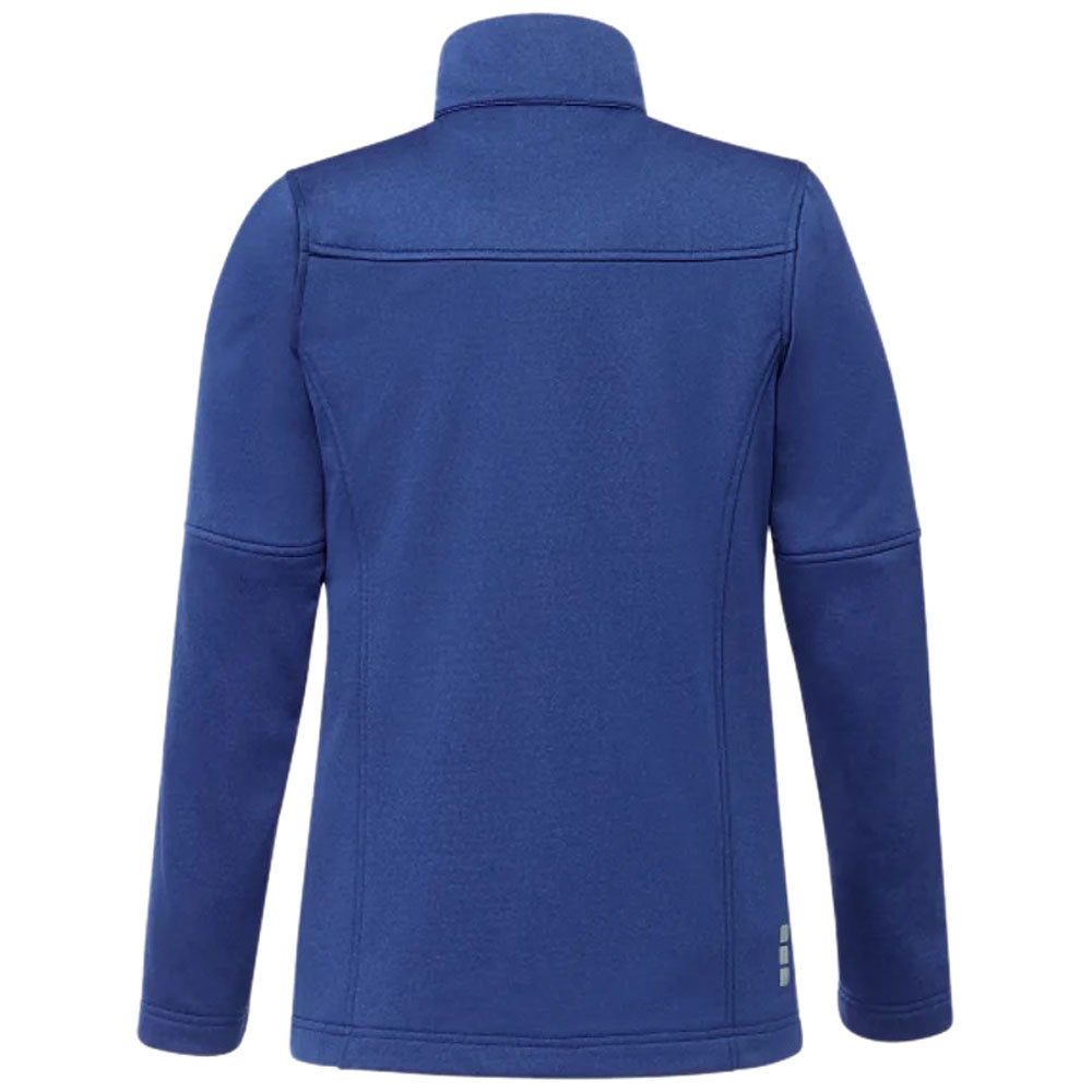 Elevate Women's Metro Blue Heather Joris - The Ultimate Eco - Friendly Softshell Jacket