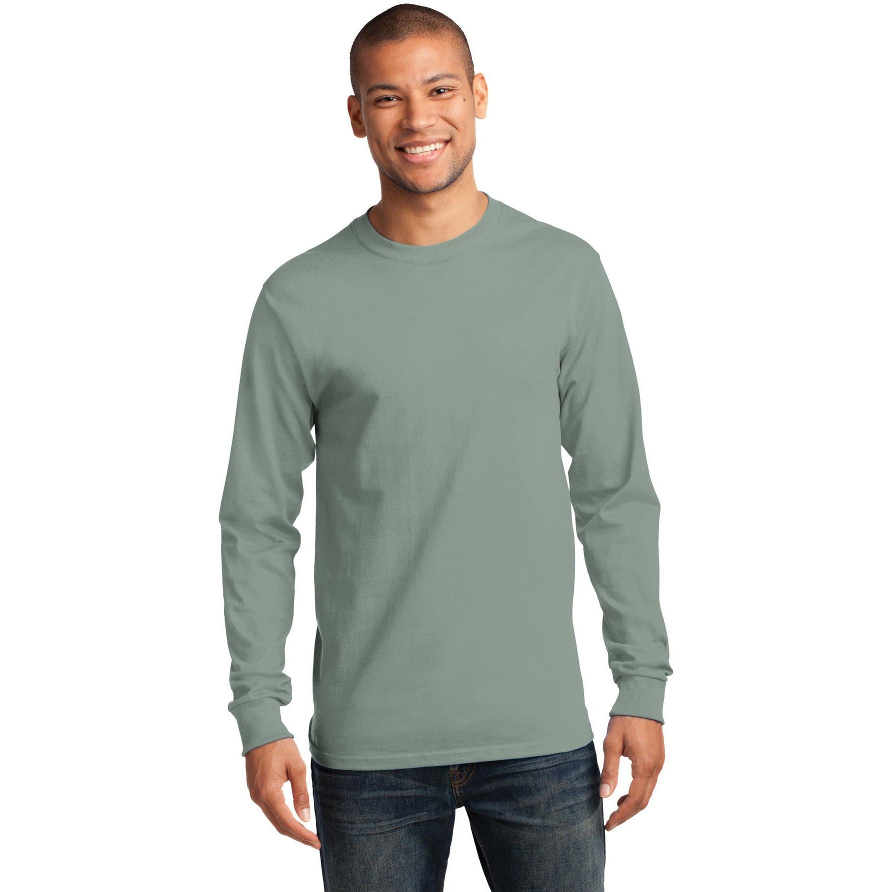 Don't Miss Out! Port & Company Tall Long Sleeve Essential Tee on Closeout