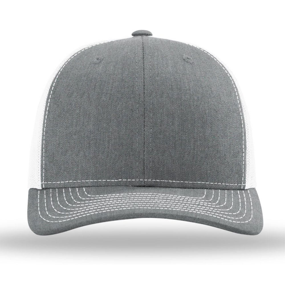 Richardson R-Flex Adjustable Trucker Cap in Heather Grey/White - Unmatched Comfort!