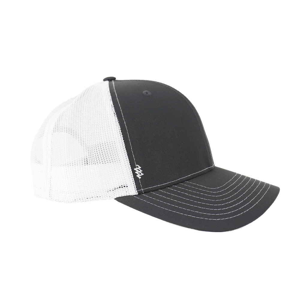 Zusa Charcoal/White Open Road Trucker Cap: Eco-Friendly Style