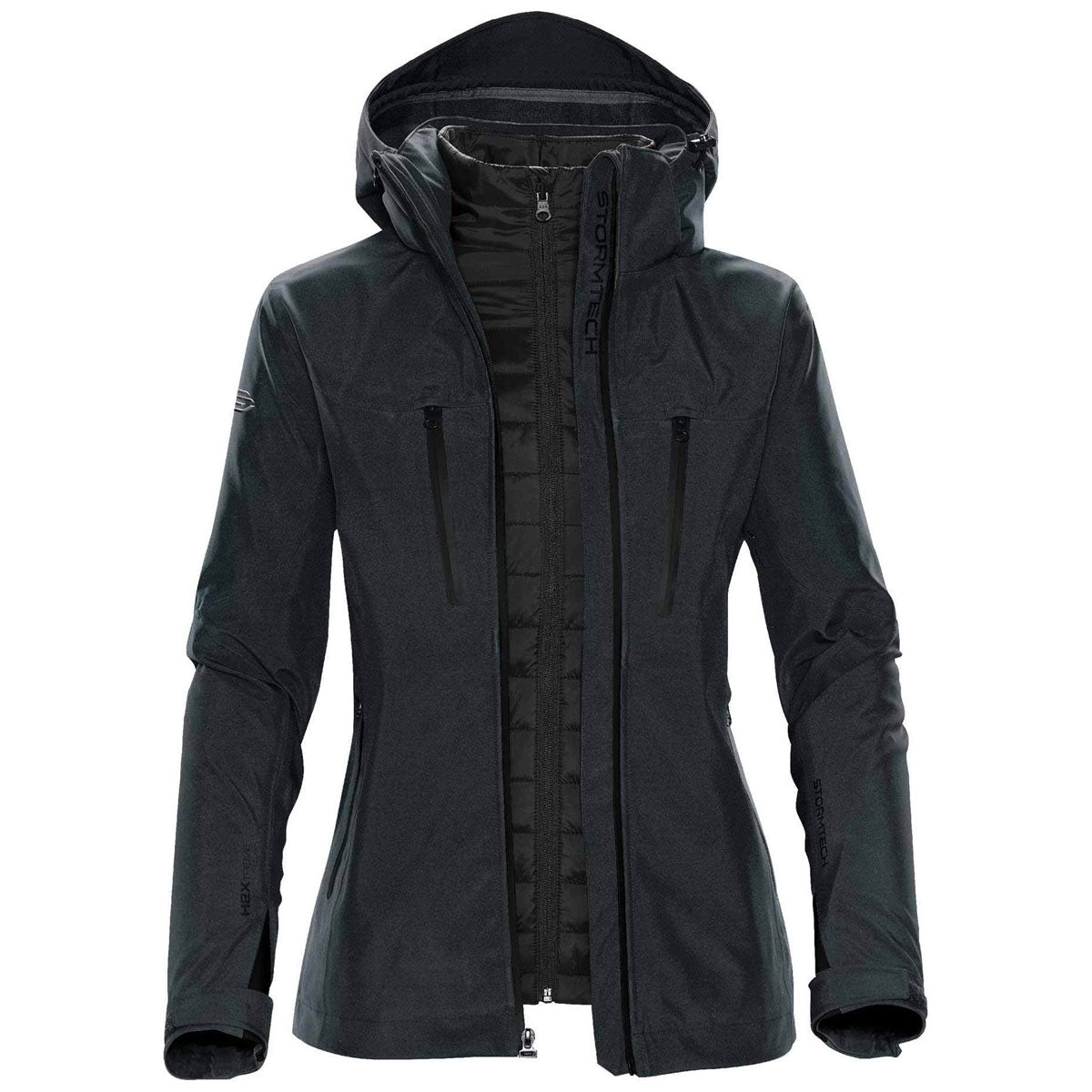 Stormtech Women's Stylish Charcoal Twill/Black Matrix System Jacket - Ideal Corporate Gift!