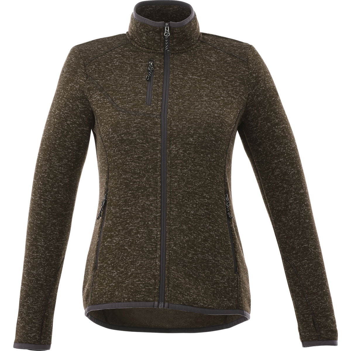 Elevate Women's Stunning Loden Heather Tremblant Knit Jacket