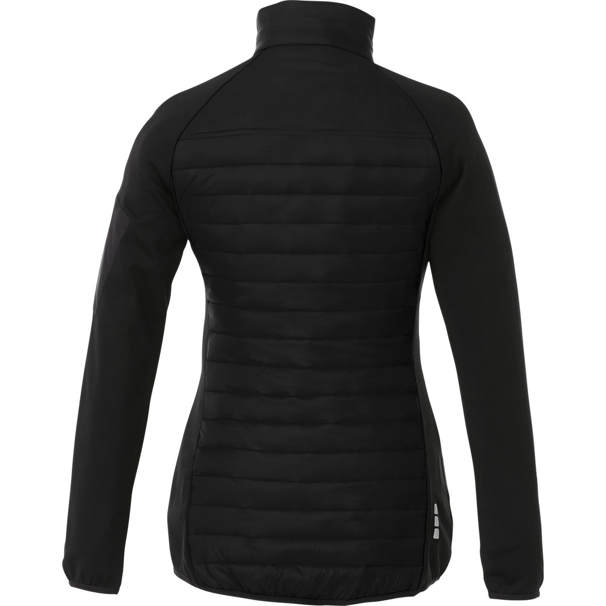 Elevate Women's Stylish Black Banff Hybrid Insulated Jacket