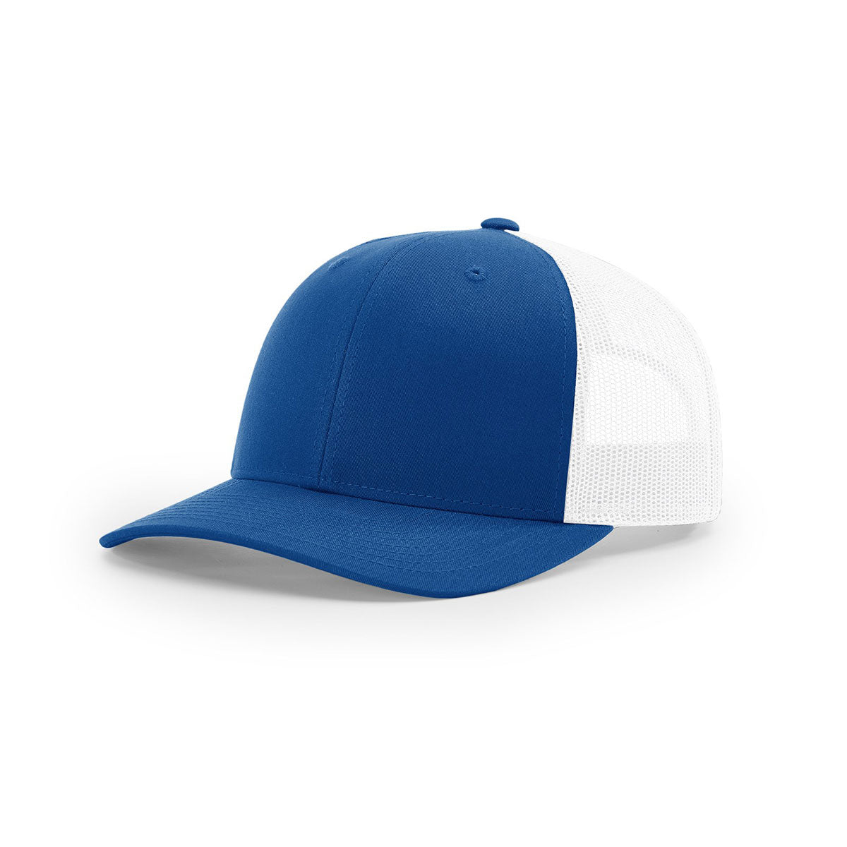 Richardson Royal/White Mesh Back Split Low Pro Trucker Hat - Stand Out in Style